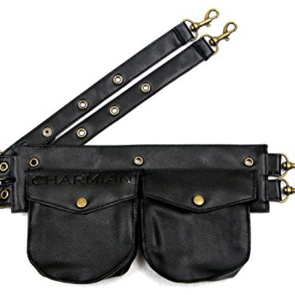Harman Black Dual Pocket Crossbody Bag